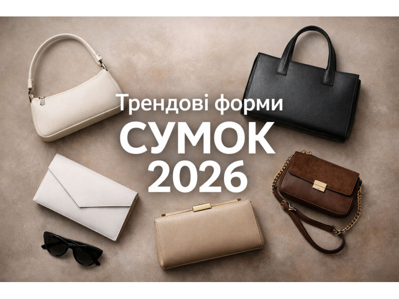Трендові форми сумок 2026 року: які моделі в моді