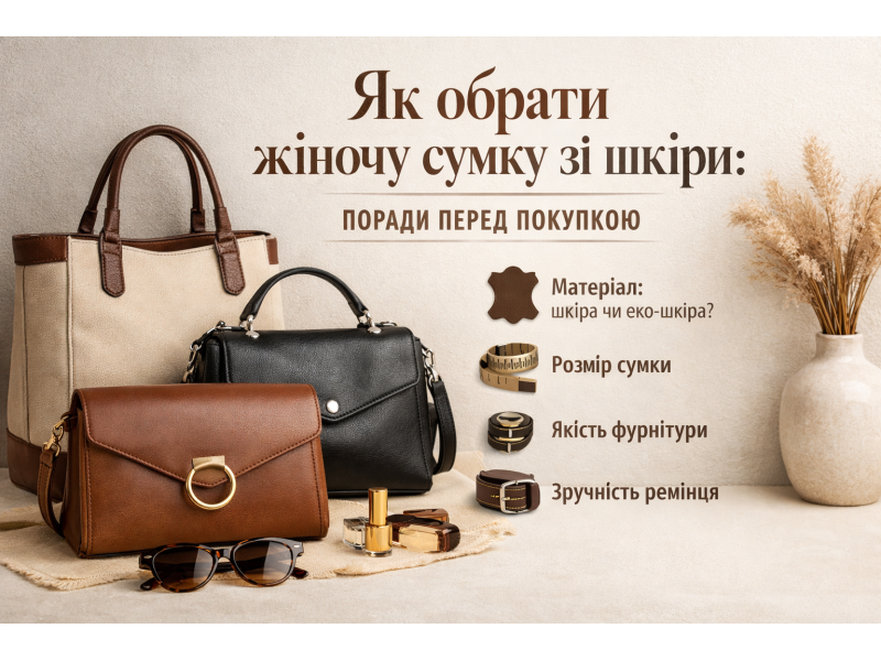 Як обрати жіночу сумку зі шкіри: повний гід перед покупкою